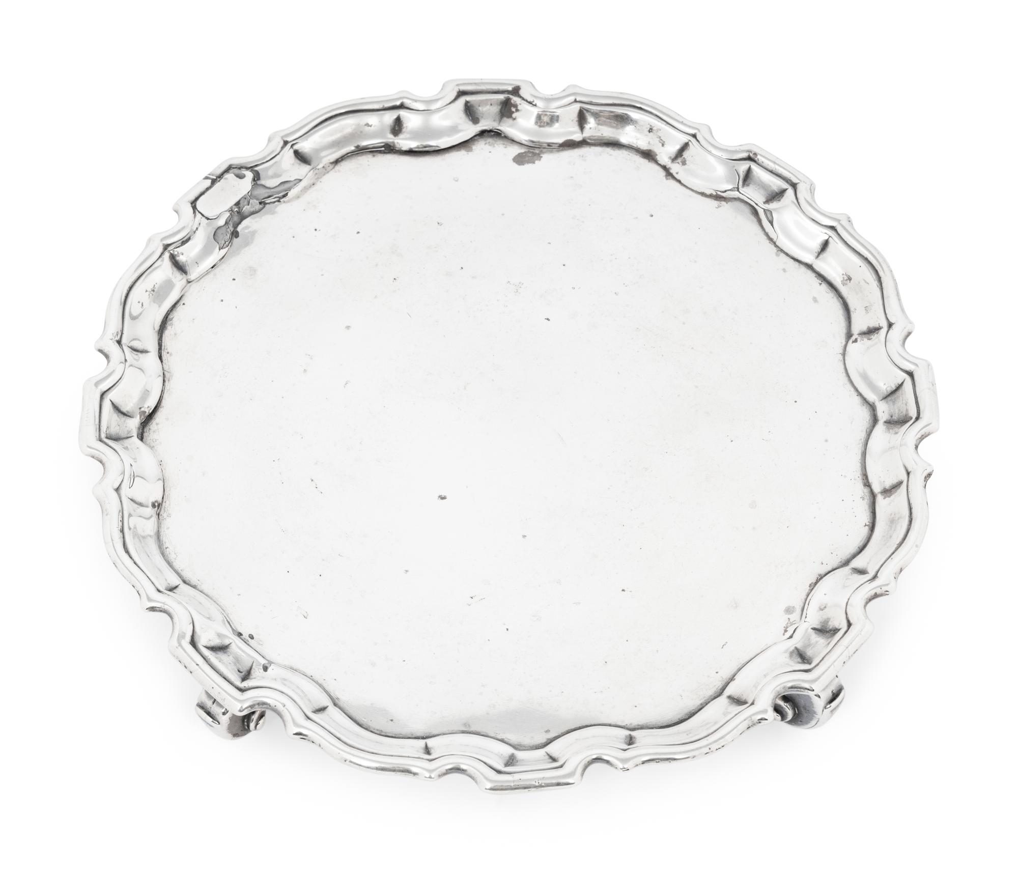 Two George II Silver Salvers