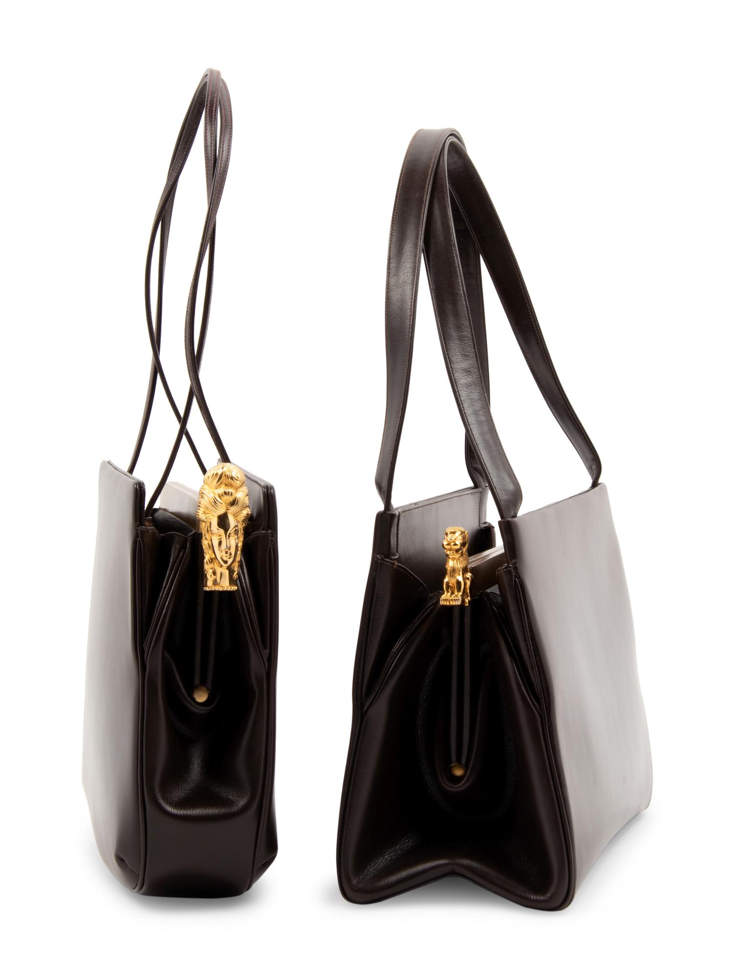 Two Judith Leiber Leather Handbags