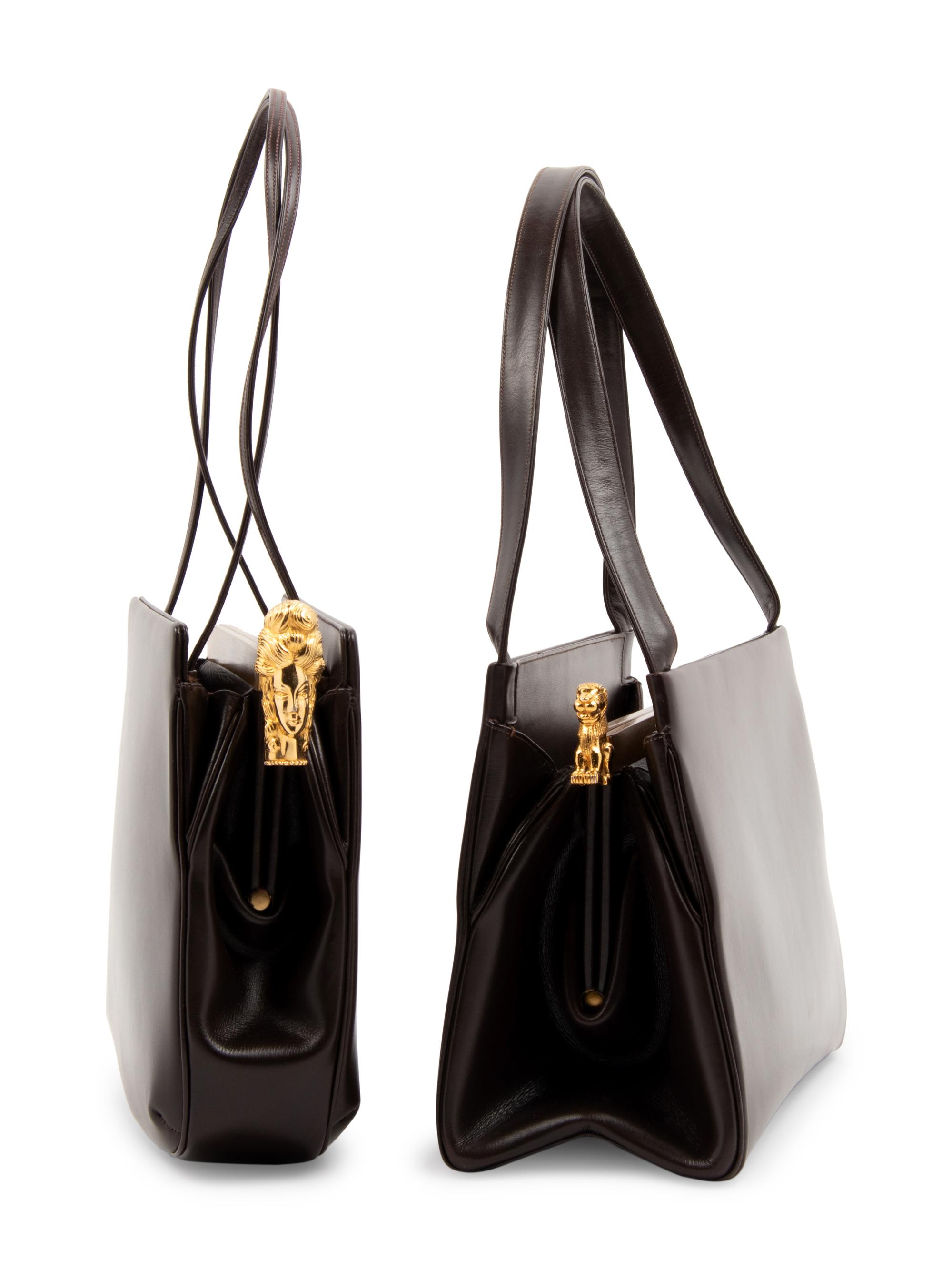 Two Judith Leiber Leather Handbags