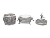 A Southeast Asian Silver Covered Jar on Stand