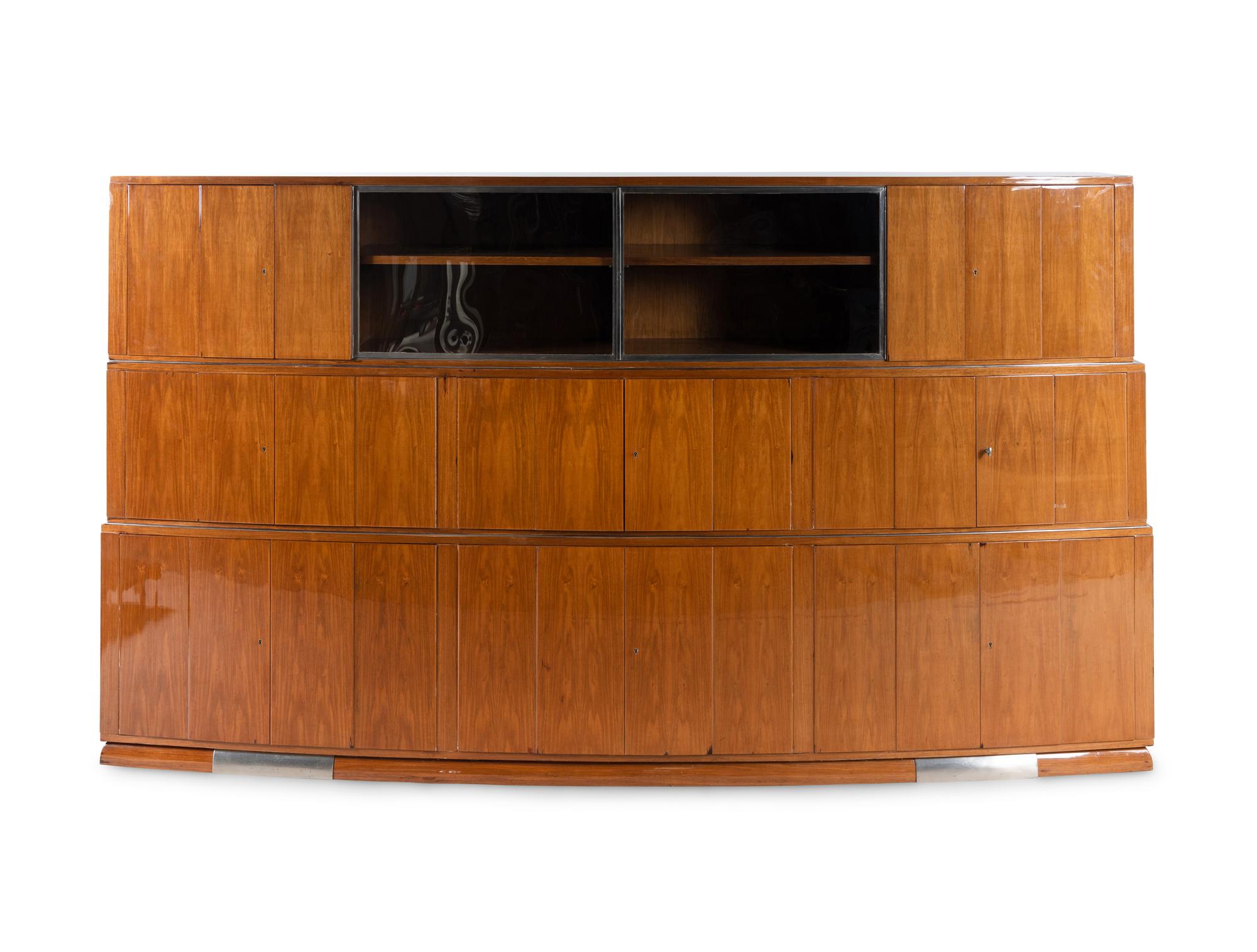A Pair of Art Deco Mahogany Cabinets