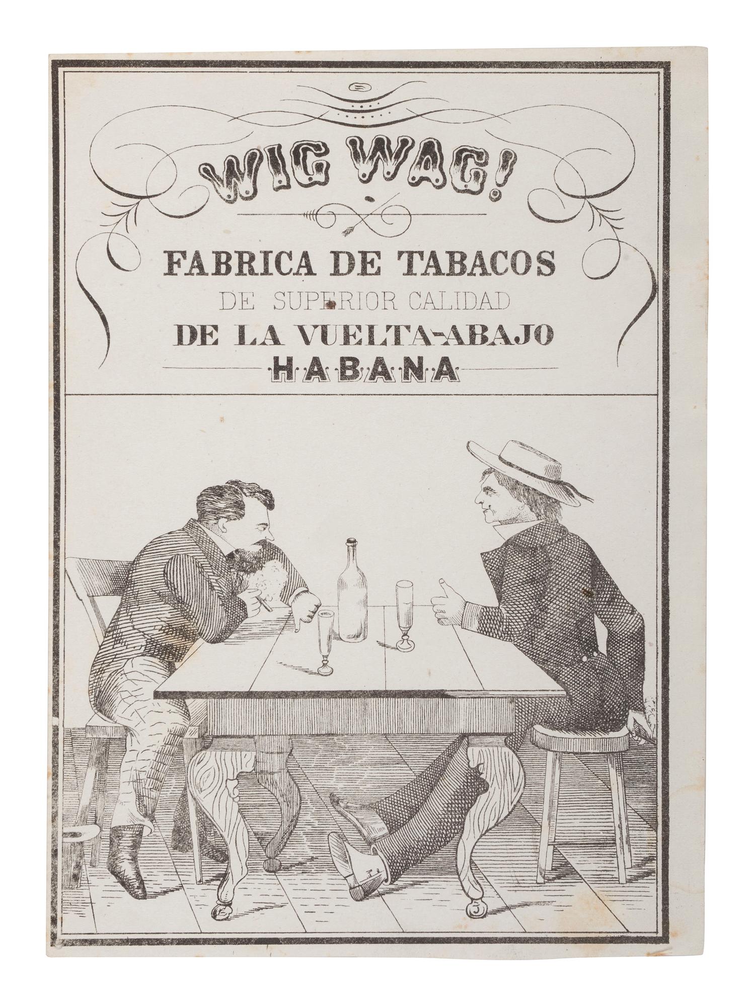 A group of 4 Civil War-era illustrated cigar labels, comprising: