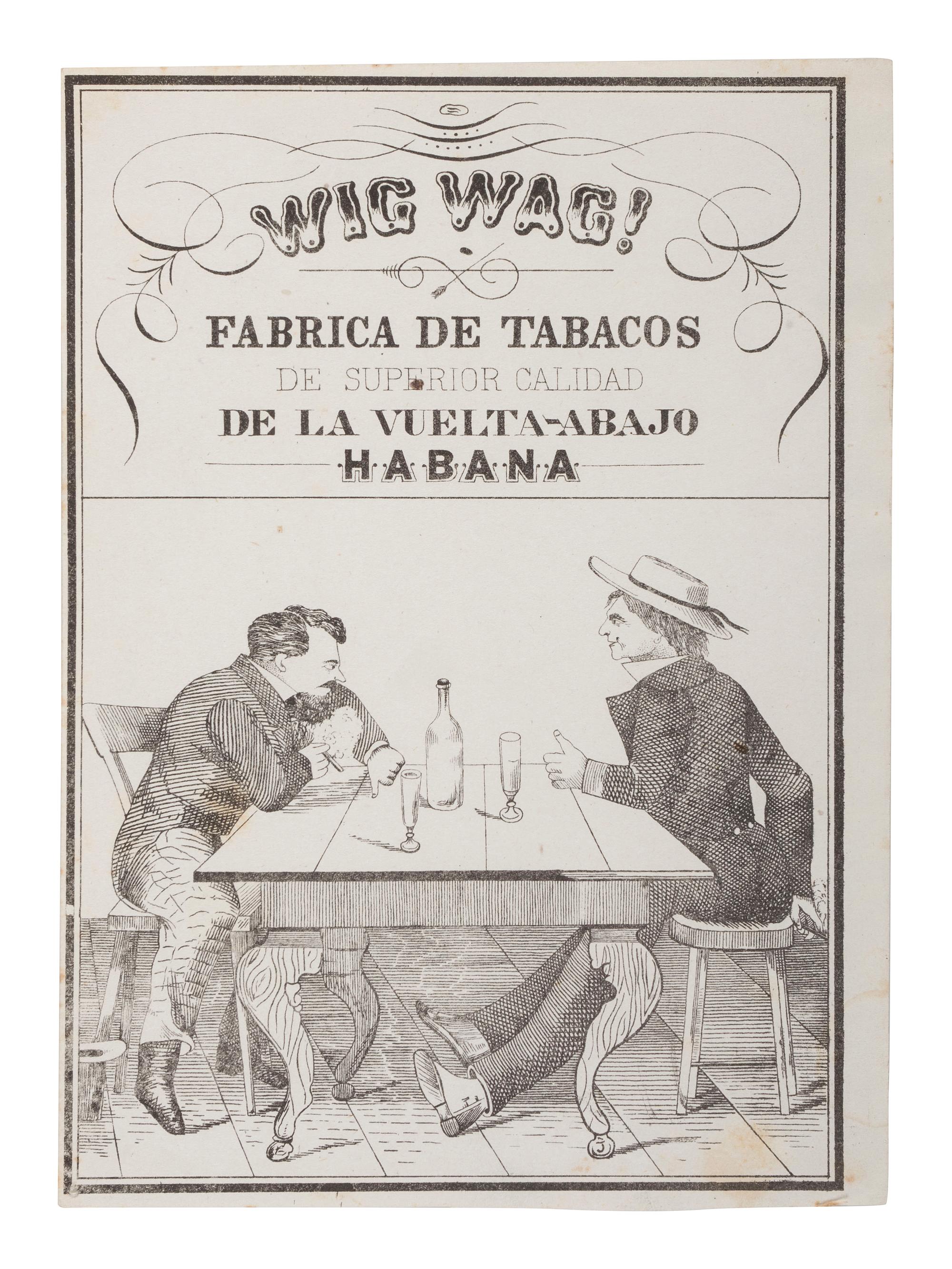 A group of 4 Civil War-era illustrated cigar labels, comprising: