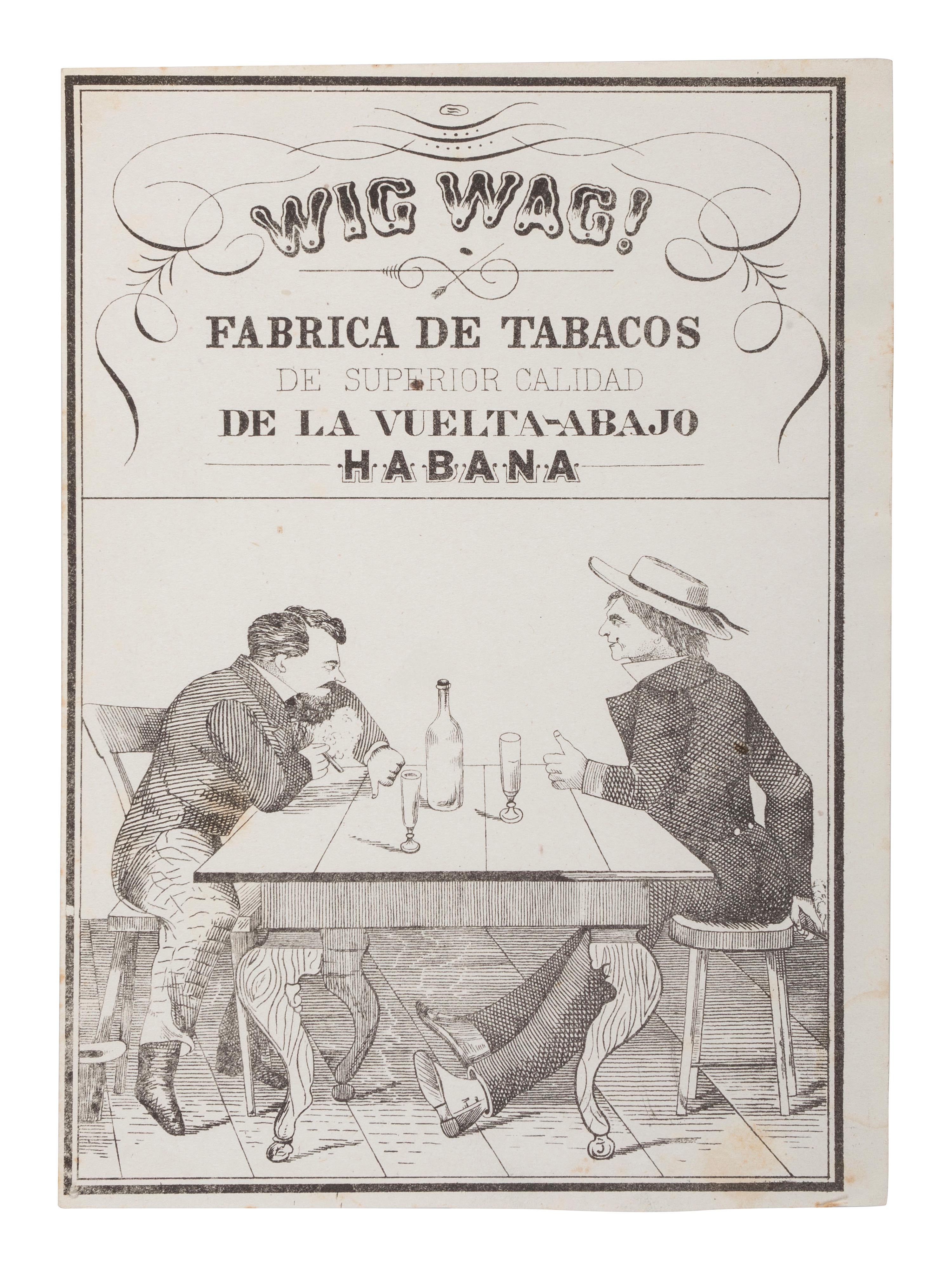 A group of 4 Civil War-era illustrated cigar labels, comprising: