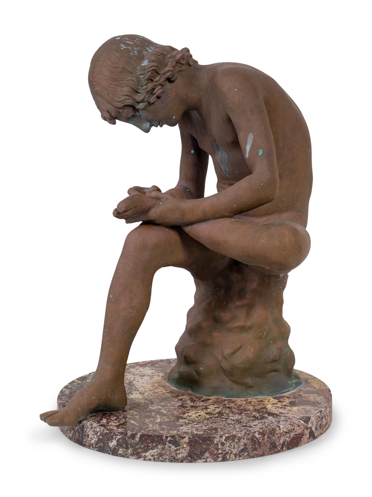A Continental Bronze Figure of Spinario After the Antique — 19TH/20TH CENTURY