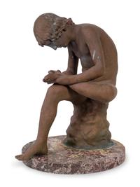 A Continental Bronze Figure of Spinario After the Antique — 19TH/20TH CENTURY