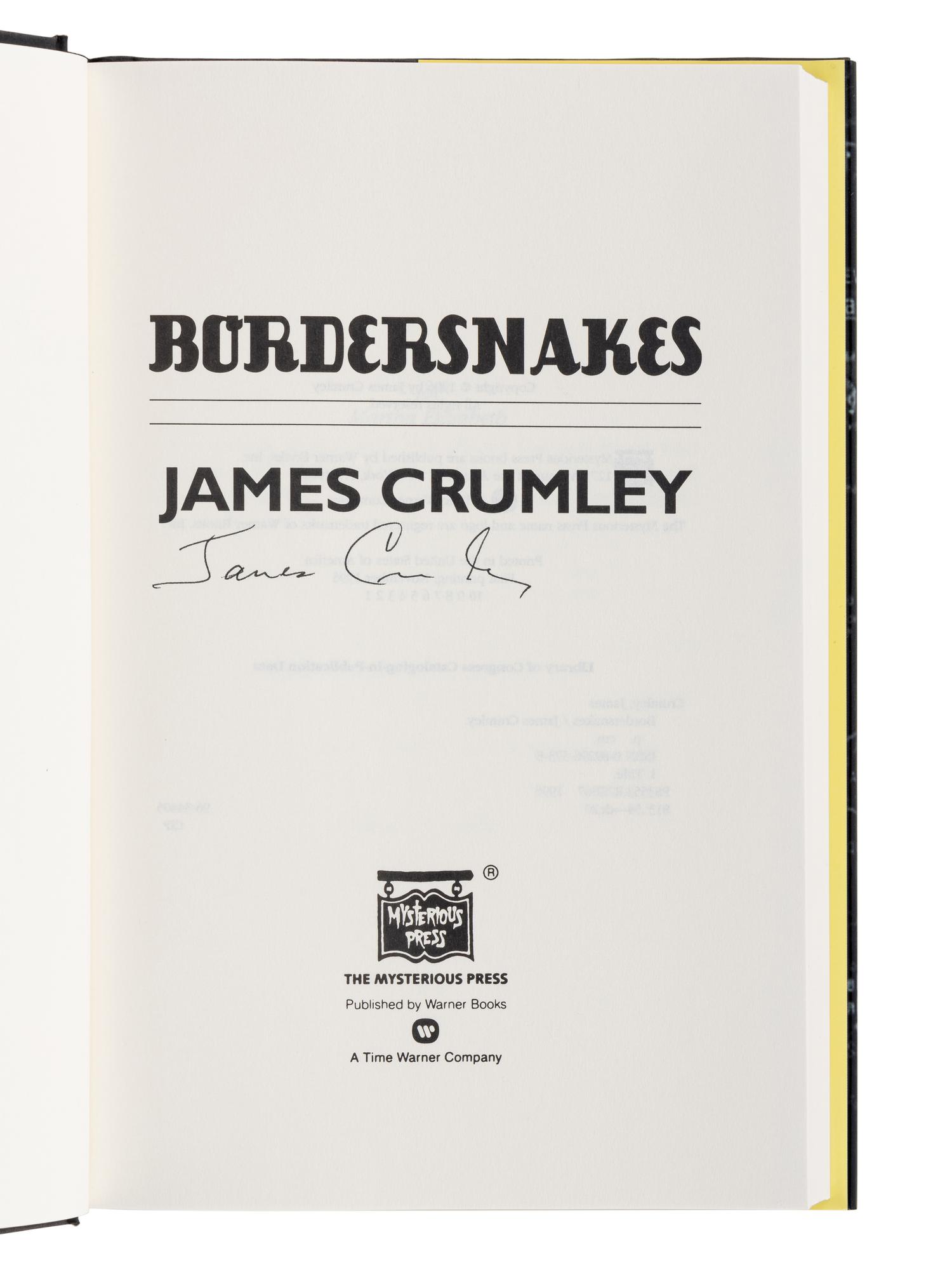 CRUMLEY, James (1939-2008). A group of 6 works by Crumley, ALL FIRST OR LIMITED EDITONS, ALL SIGNED OR INSCRIBED, comprising: