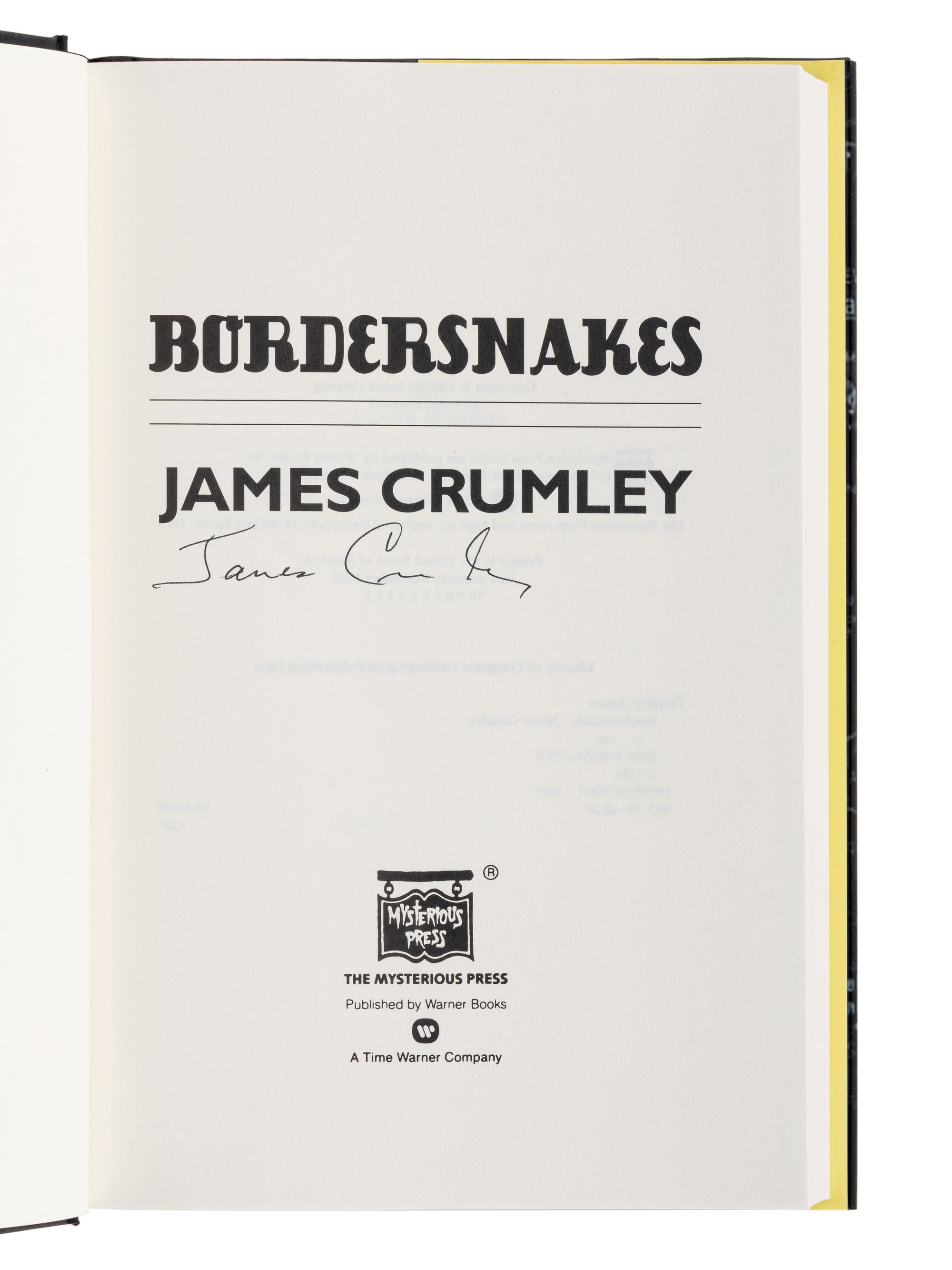 CRUMLEY, James (1939-2008). A group of 6 works by Crumley, ALL FIRST OR LIMITED EDITONS, ALL SIGNED OR INSCRIBED, comprising: