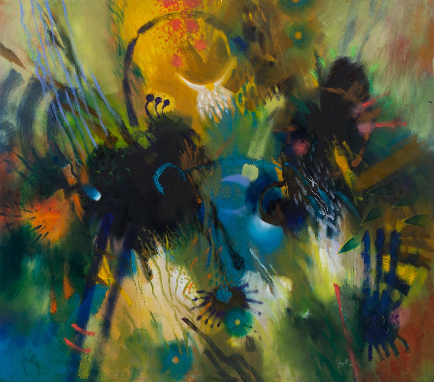 Carlos Jacanamijoy, (Colombian, 20th Century), Espera, 2000
