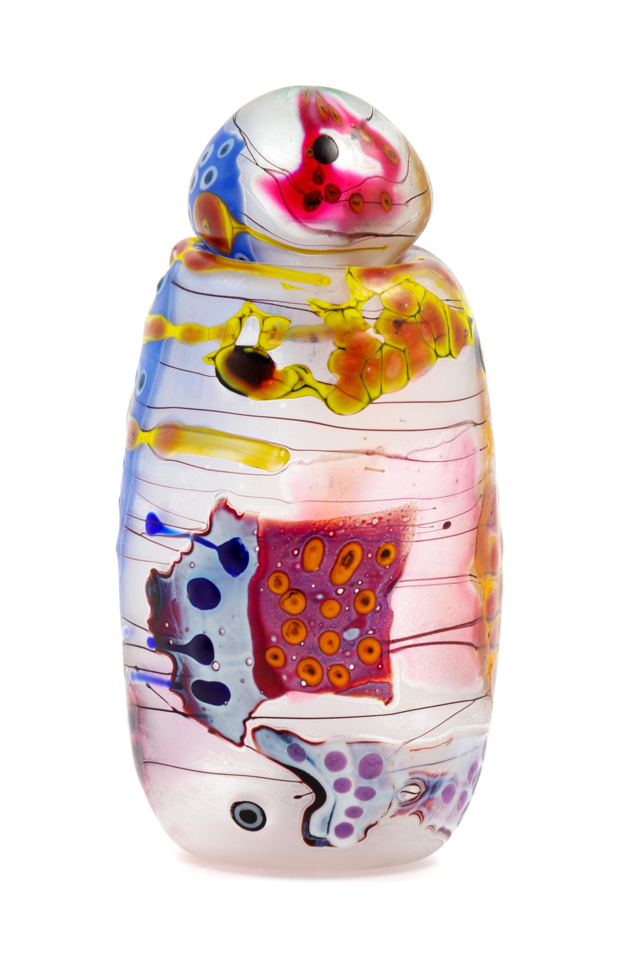 Frederick Birkhill, (American, 20th Century), Untitled, 1983 Lampwork Glass Bottle