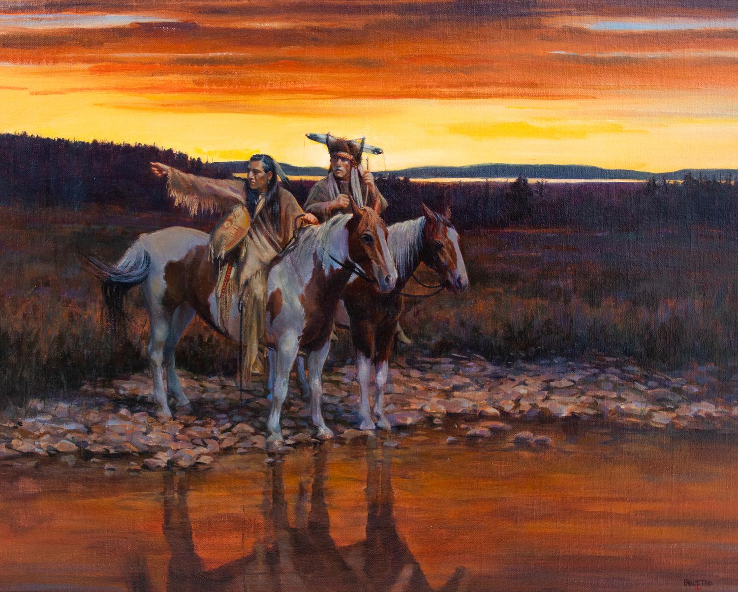 Two Warriors on Horseback