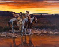 Two Warriors on Horseback