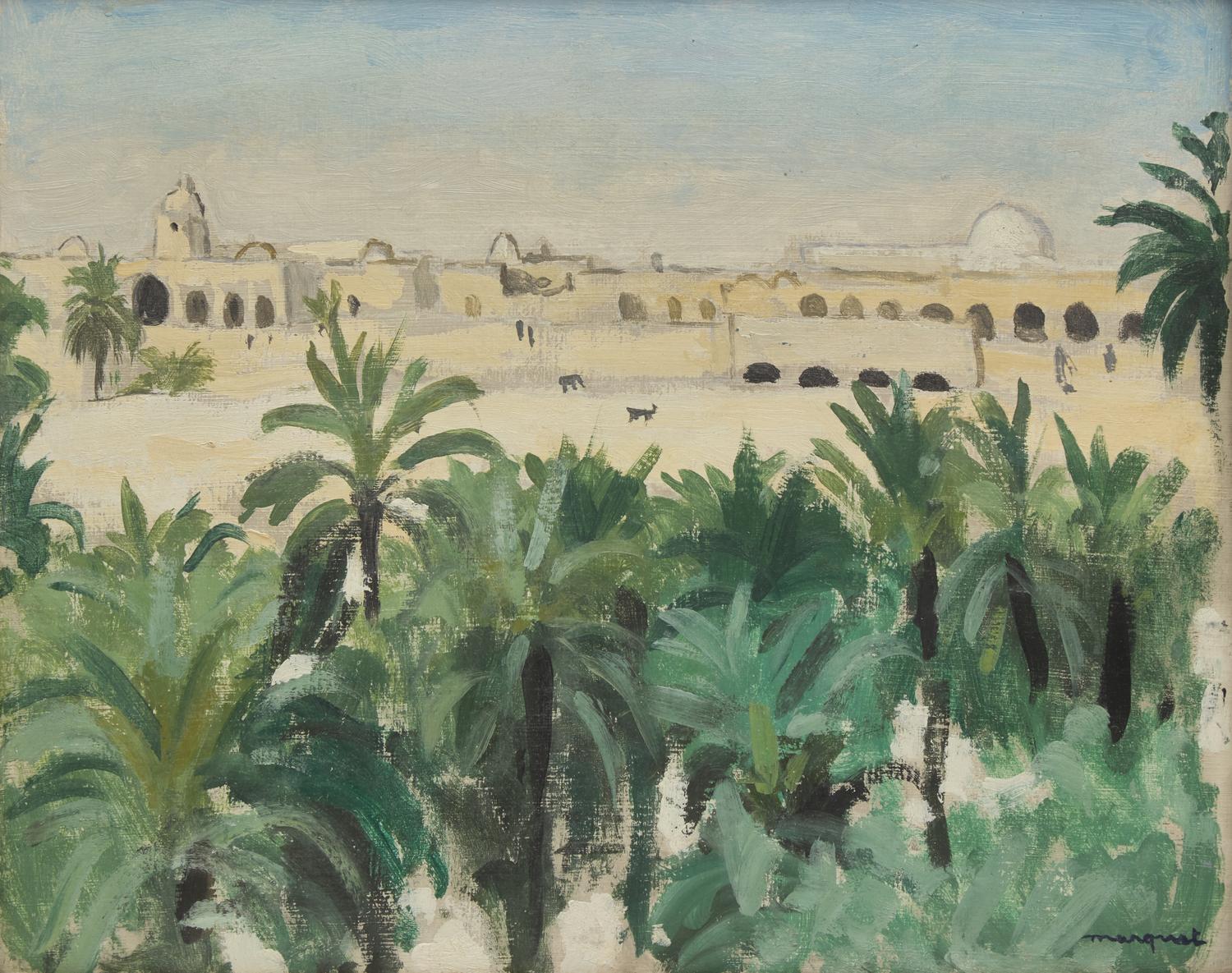 Albert Marquet (French, 1875-1947) — Vue de Laghouat à Travers la Palmeraie (Algérie), 1921