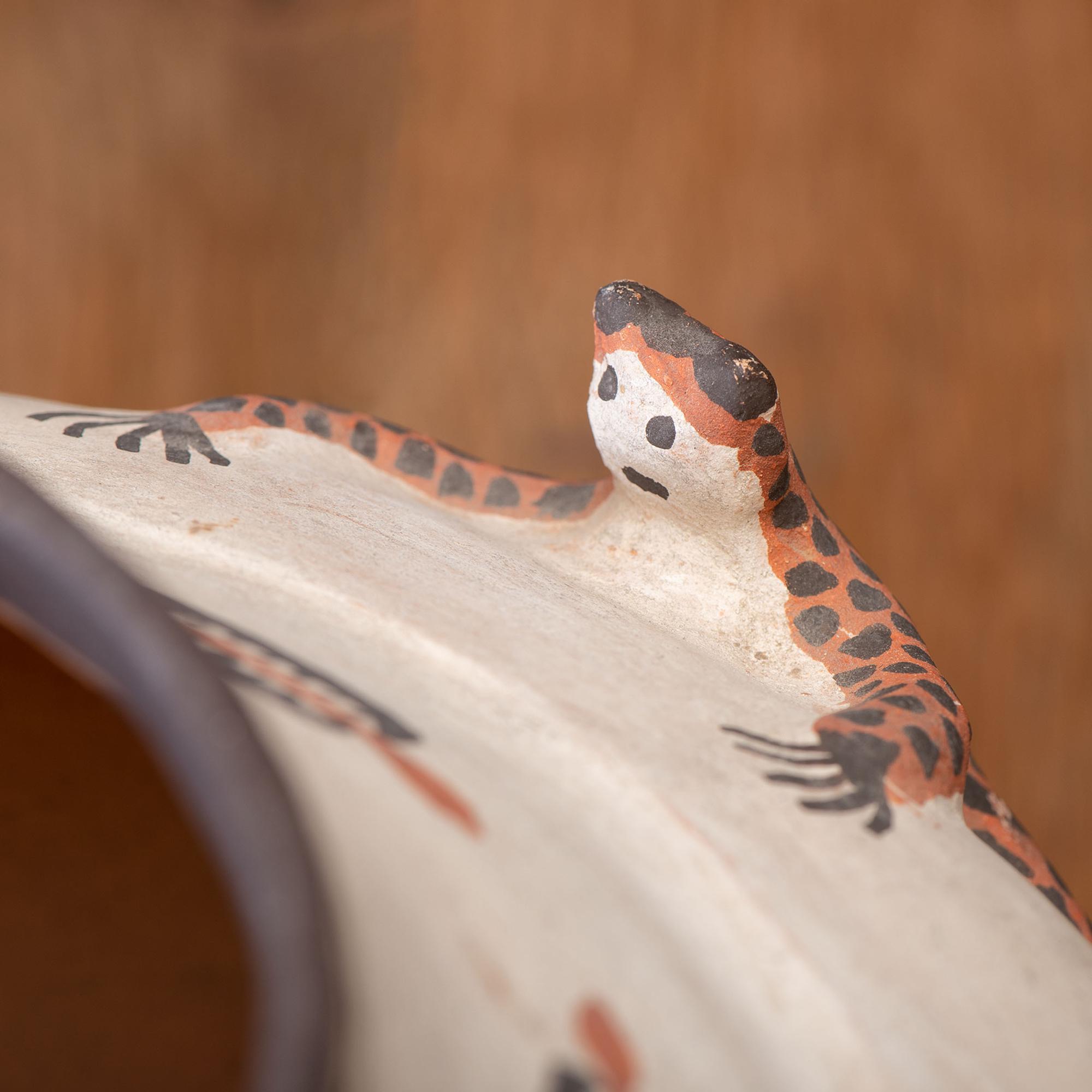 Zuni Polychrome Pottery Frog Jar