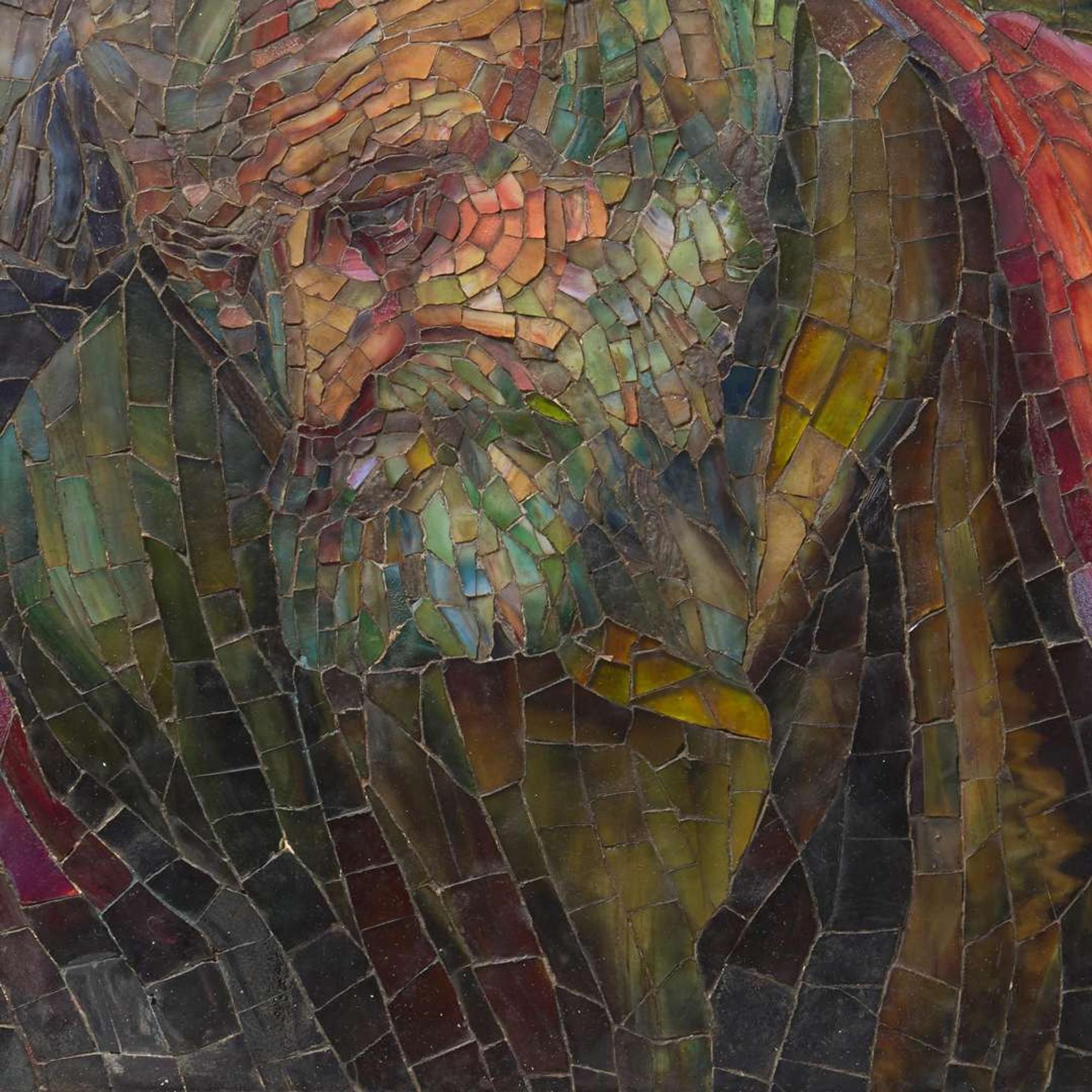 Tiffany Glass and Decorating Company "Head of Joseph of Arimathea", An Important Mosaic Panel Related to "The Entombment" Window, New York, 1892