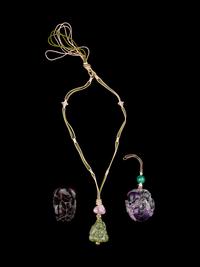 Three Chinese Carved Pendants