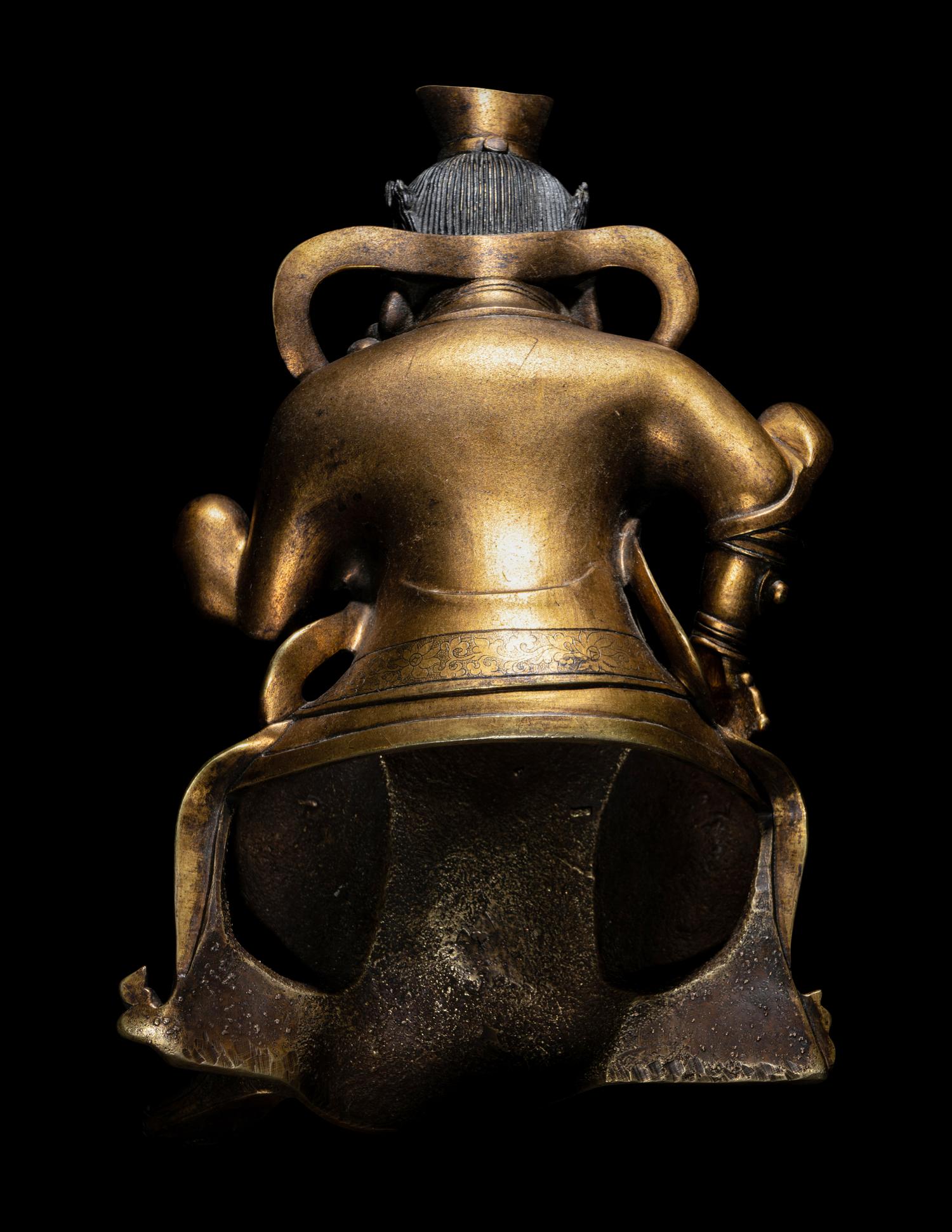 A Bronze Figure of Guardian Vaishravana
