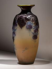 Mold Blown Fuschia Vase