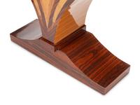 A Pair of Art Deco Style Various Woods Console Tables