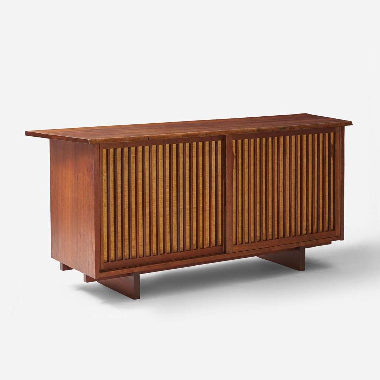 George Nakashima (American, 1905-1990) Special "Double Sliding-Door Cabinet", New Hope, Pennsylvania, 1962