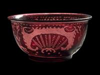 A Chinese Ruby-Red Peking Glass Bowl
