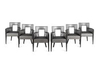 A Set of Six Contemporary Dining Chairs