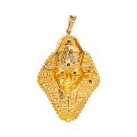 HAMMERMAN BROTHERS, YELLOW GOLD, DIAMOND AND EMERALD CONVERTIBLE NECKLACE