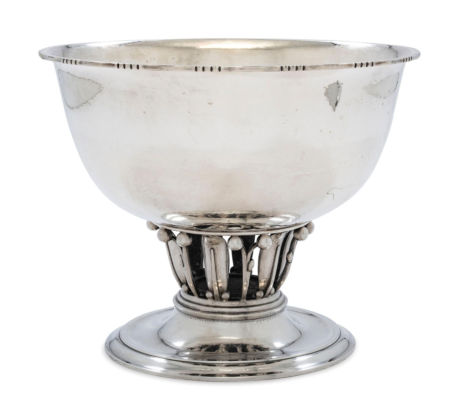 A Georg Jensen Silver Pedestal Bowl