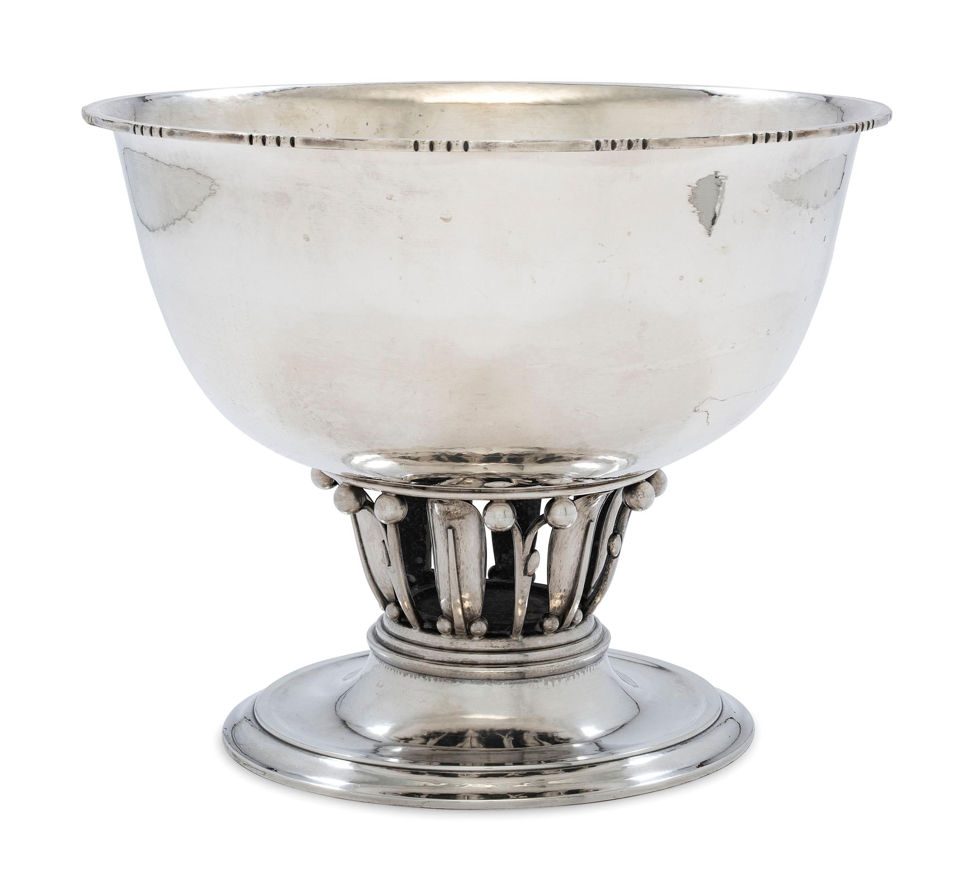 A Georg Jensen Silver Pedestal Bowl