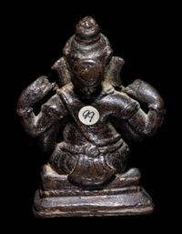 An Indian Bronze Figure of Ganesha