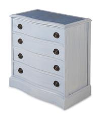A Pair of Blue Painted Chests of Drawers