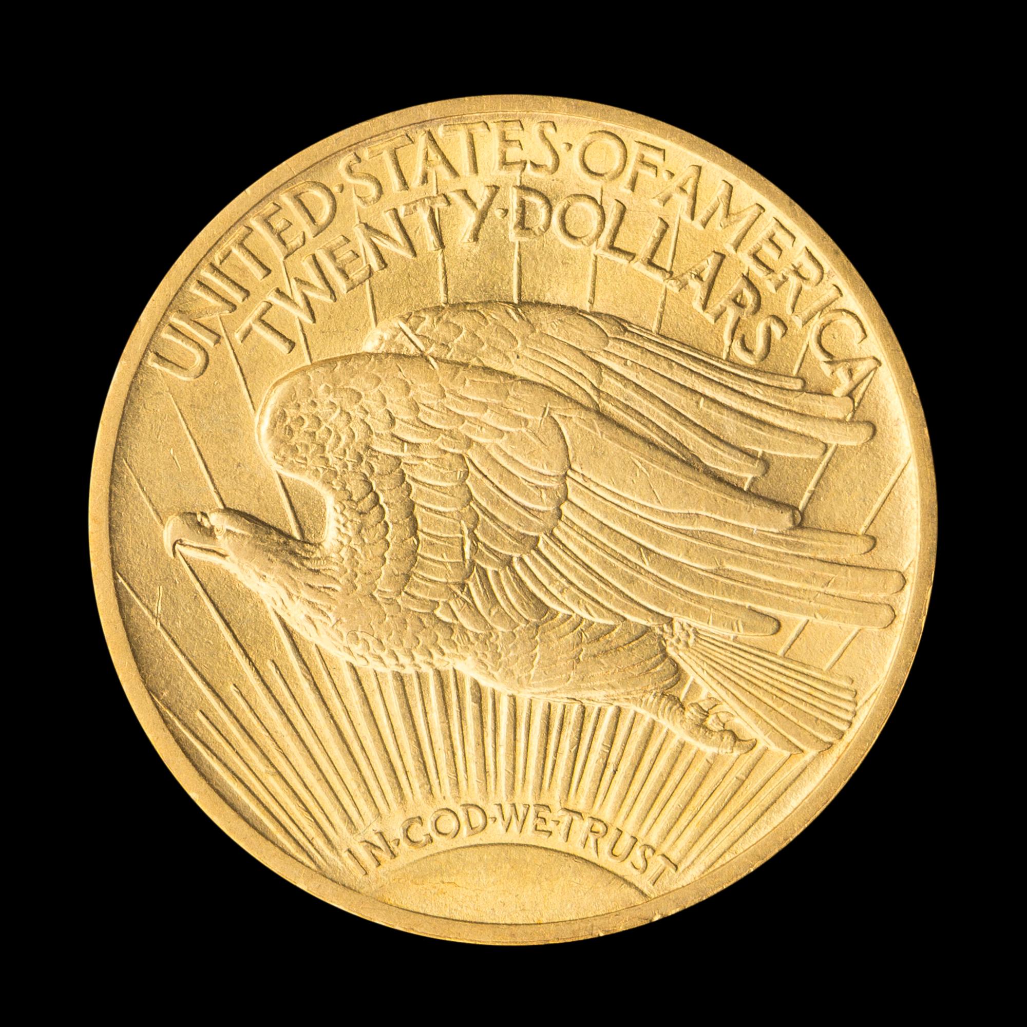 A United States 1915 St. Gaudens $20 Gold Coin