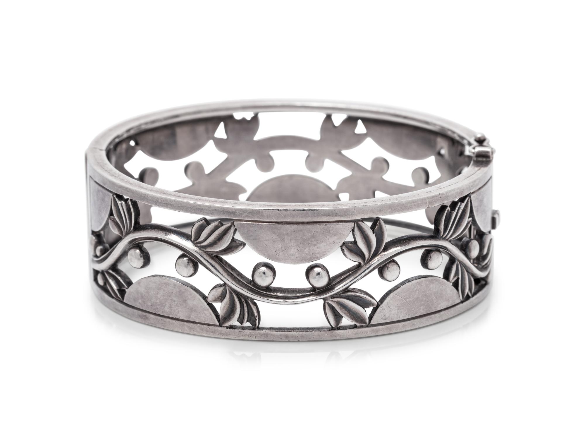 GEORG JENSEN, HARALD NIELSEN, STERLING SILVER BANGLE BRACELET