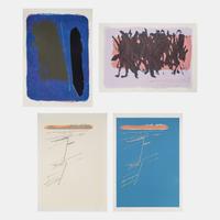 Blue Rancho, Shanidar , Jivaro I, and Jivaro II (a group of four prints)