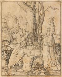 Lucas van Leyden, (Dutch, 1494-1533), Cain Killing Abel, 1529; The Temptation of Saint Anthony, 1509; Mary Magdalen in the Desert, c. 1