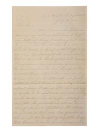 [CIVIL WAR]. War-date letters of Corporal Edwin J. Barden, 7th Regiment Connecticut Volunteer Infantry, combat soldier and later clerk at Headquarters Department of the South, Headquarters X Corps, and Headquarters US Army, Office of Chief Commissary.