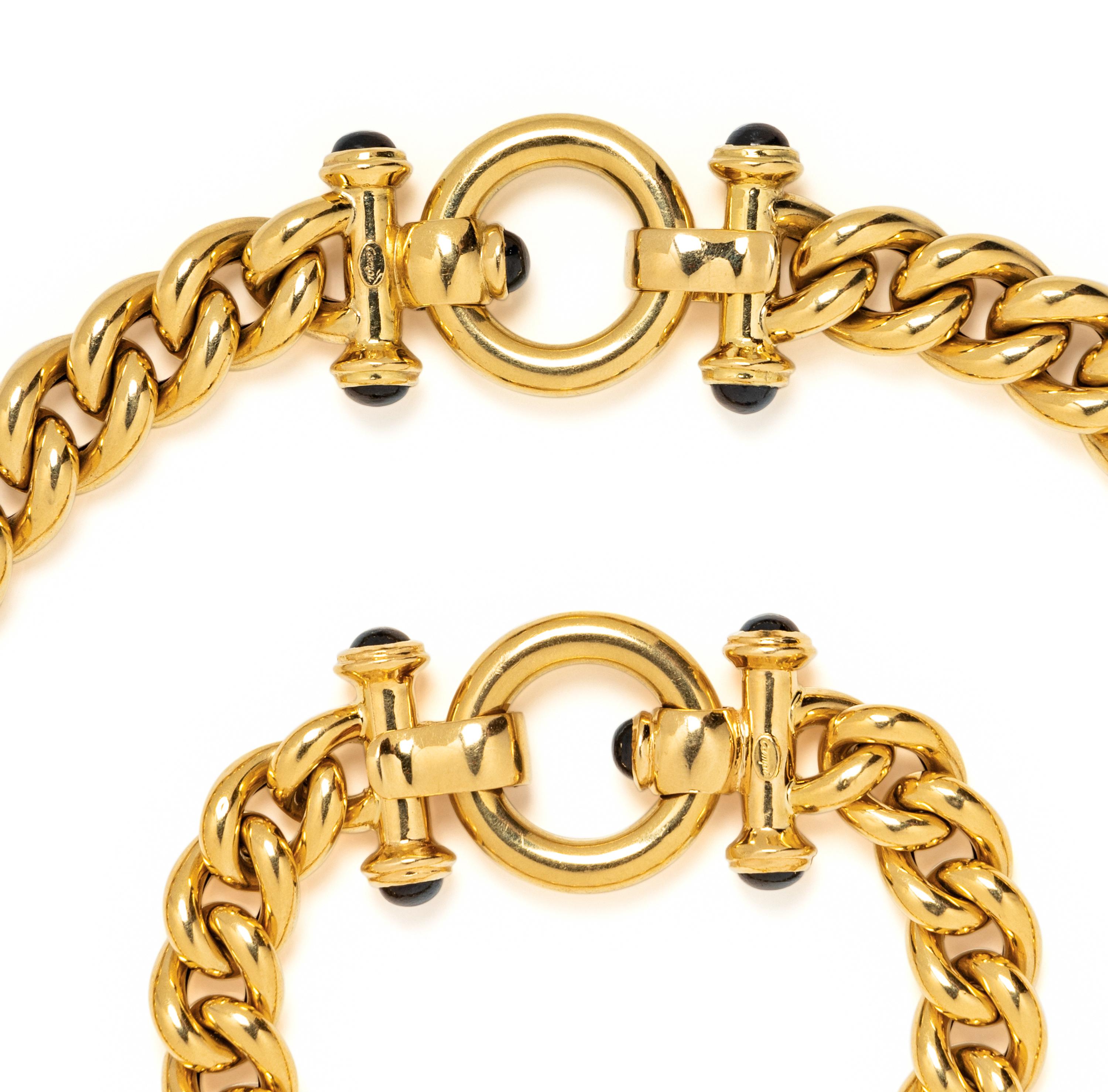 YELLOW GOLD AND SAPPHIRE NECKLACE AND BRACELET