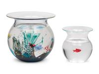 Two Murano Glass Fish Bowls by Elio Raffaeli