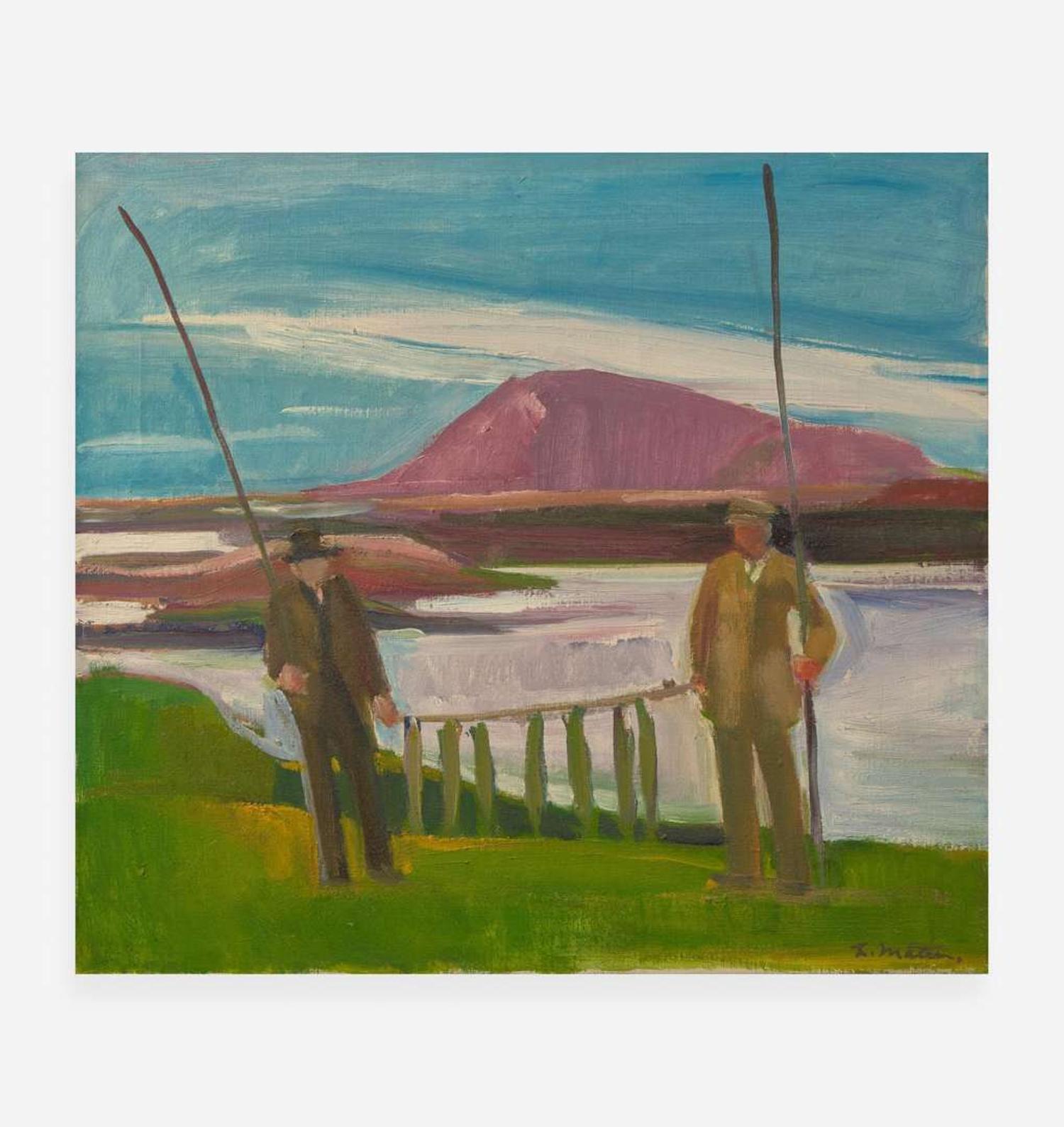 Louisa Matthíasdóttir (Icelandic, 1917-2000) Two Icelandic Scenes
