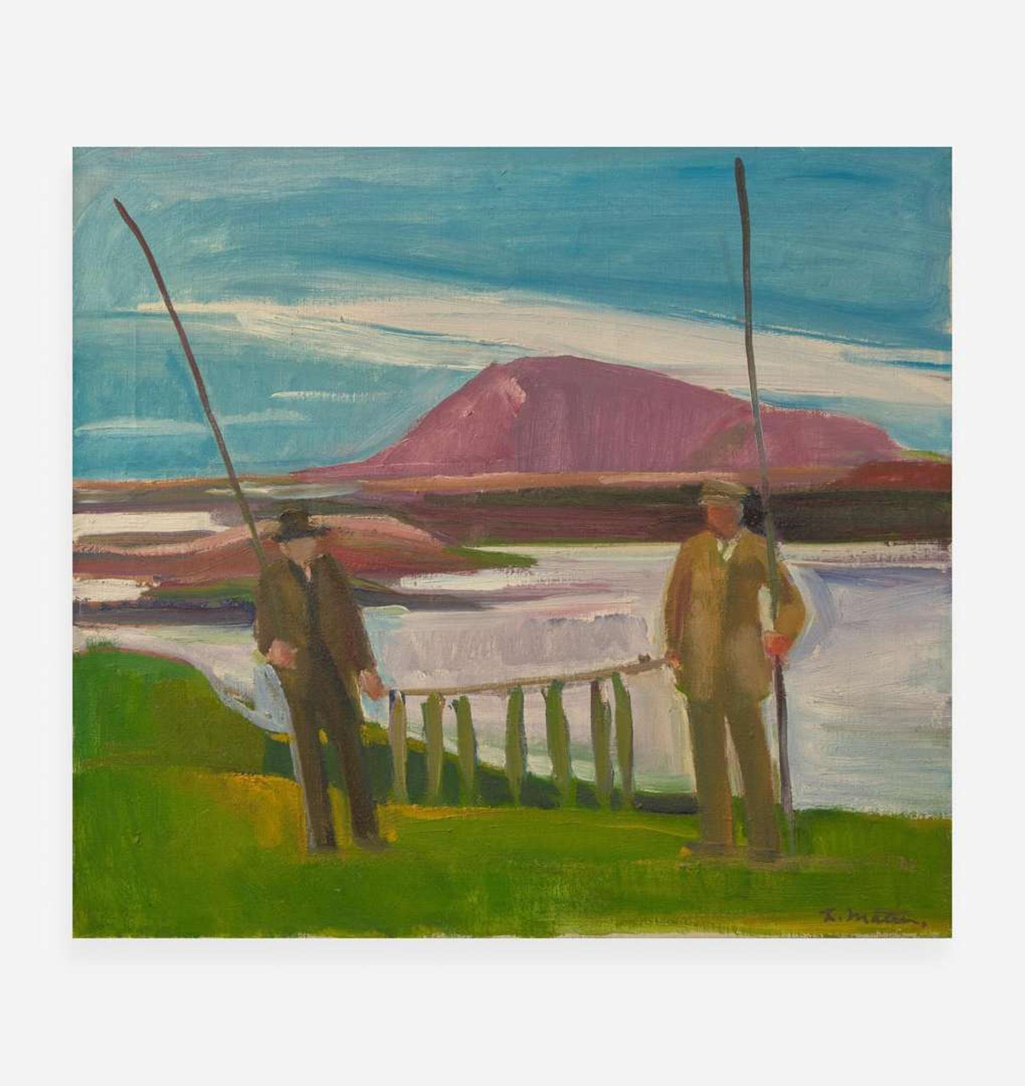 Louisa Matthíasdóttir (Icelandic, 1917-2000) Two Icelandic Scenes