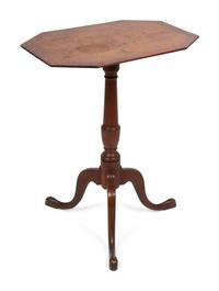 A Federal Maple Candle Stand