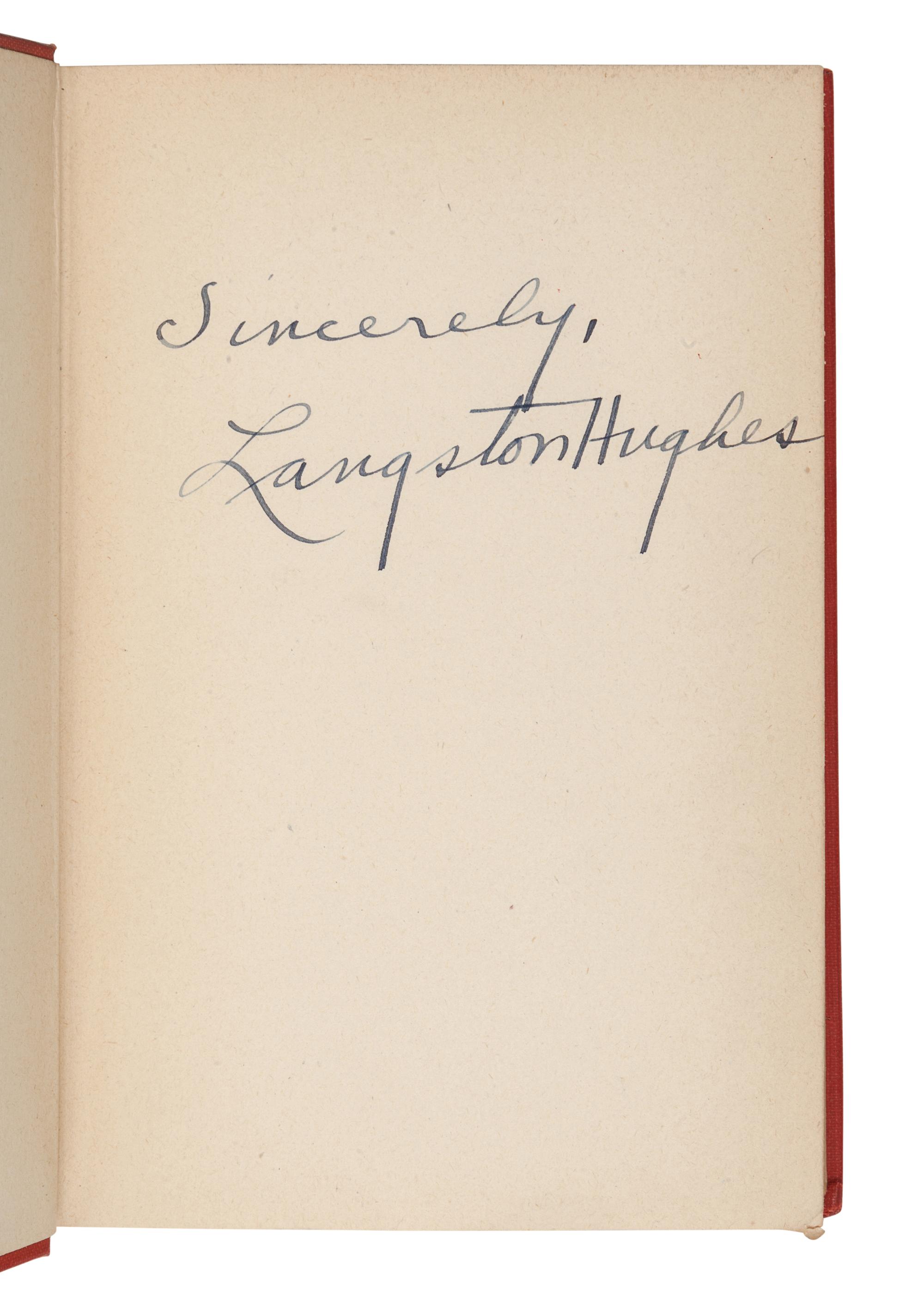 [AFRICAN-AMERICAN LITERATURE]. HUGHES, Langston (1902-1967). A group of 5 works, comprising: