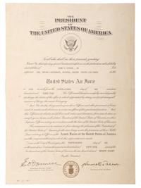 [WORLD WAR II]. Archive of more than 30 items identified to African American Captain John T. Cotton, Jr.