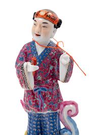 Five Chinese Porcelain Figures of Immortals
