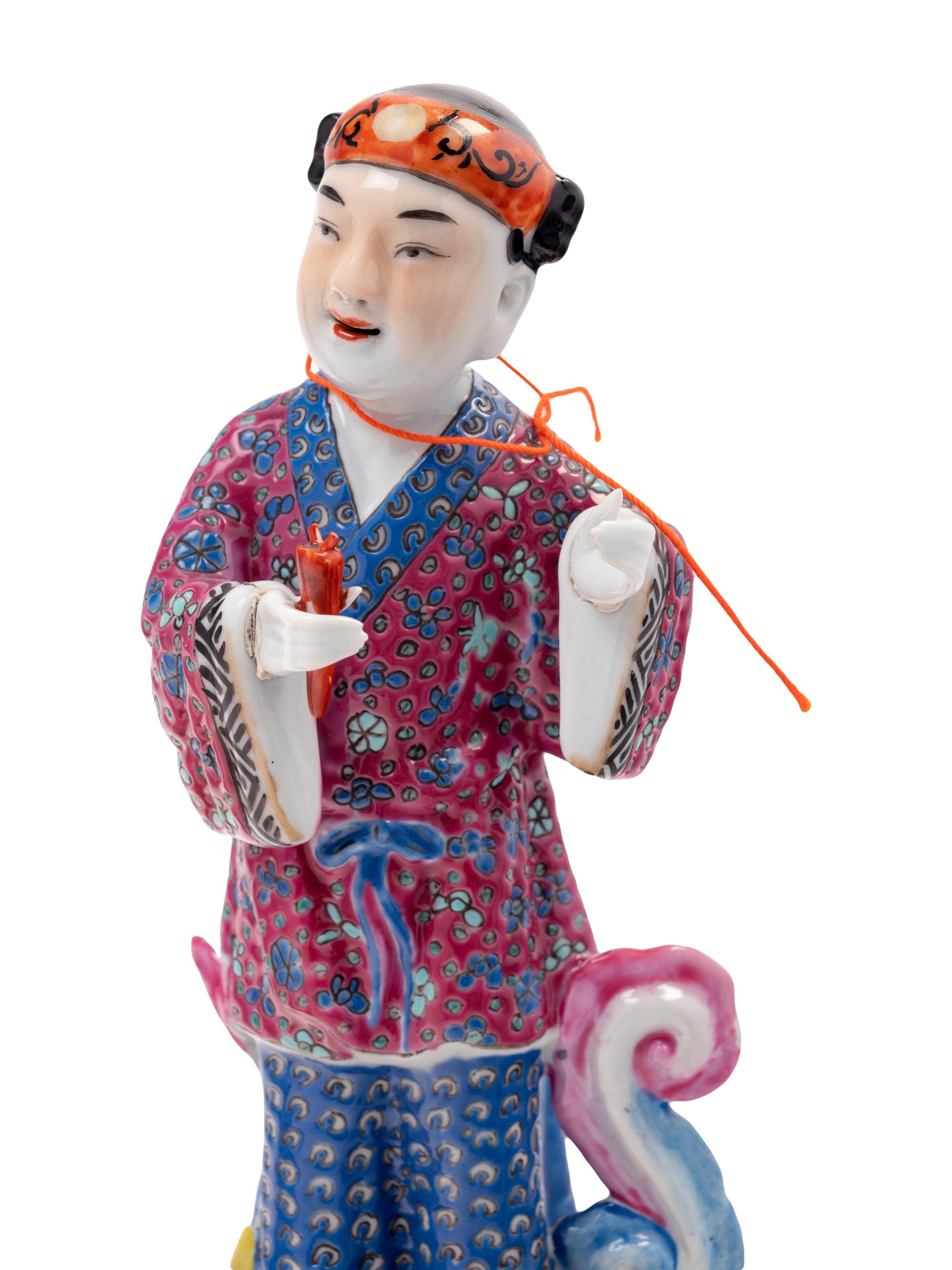 Five Chinese Porcelain Figures of Immortals