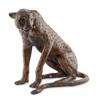 A Bronze Sculpture of a Cheetah