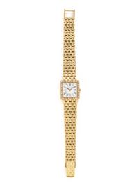 TIFFANY & CO., YELLOW GOLD AND DIAMOND WATCH