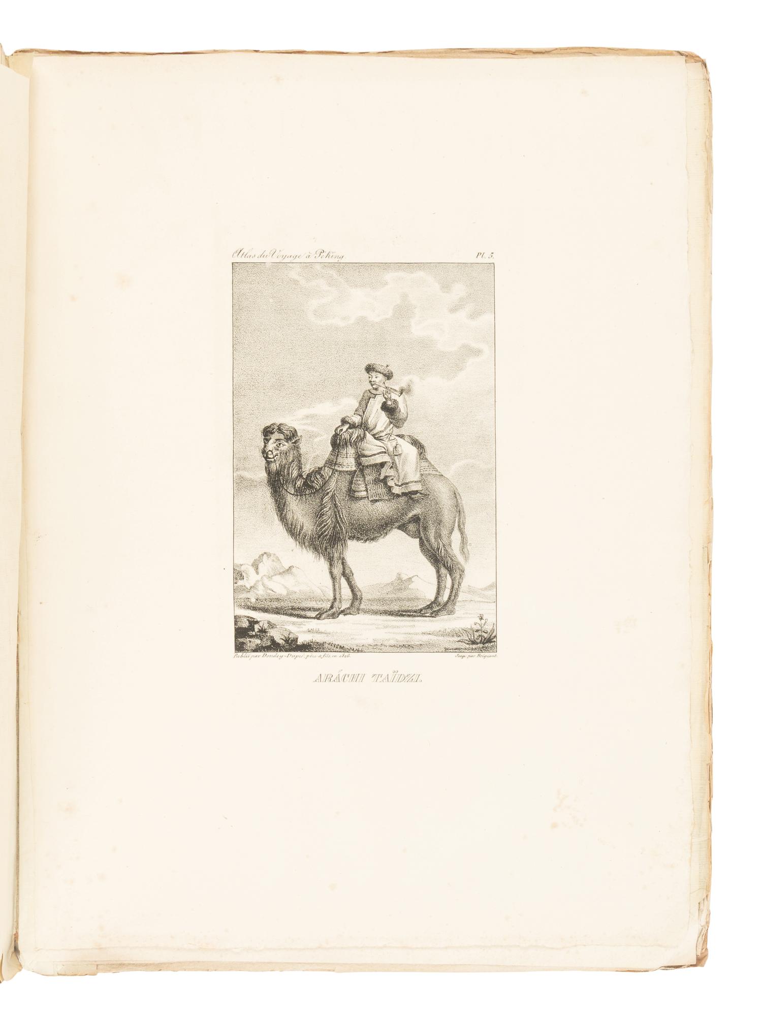 IMKOVSKII, Egor Fedorovich (1790-1875). Voyage a Peking, a travers la Mongolie, en 1820 et 1821, par M. E Timkovski; traduit du Russe par M. N********, revu par M. J.-B. Eyries; publie, avec des corrections et des notes, par M. J. Klaproth . Paris: librairie orientale de Dondey-Dupre pere et fils, 1827.