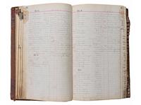 [EARLY PHOTOGRAPHY]. A group of 3 ledgers kept by American photographer F. Gutekunst. Ca 1880s-1910s.