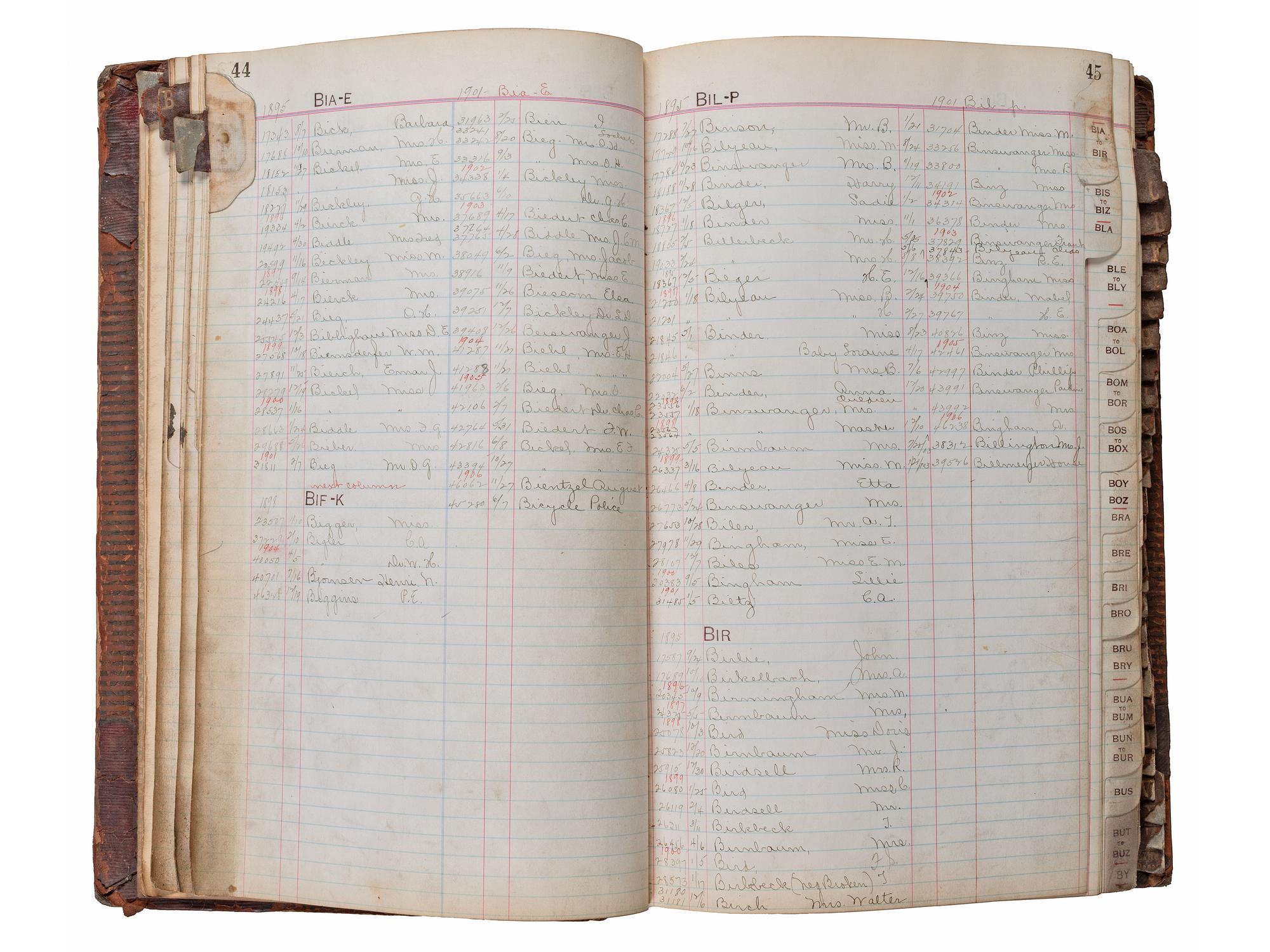 [EARLY PHOTOGRAPHY]. A group of 3 ledgers kept by American photographer F. Gutekunst. Ca 1880s-1910s.